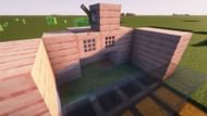 The trapdoors, lever, and water placed into the farm (Image via Mojang)